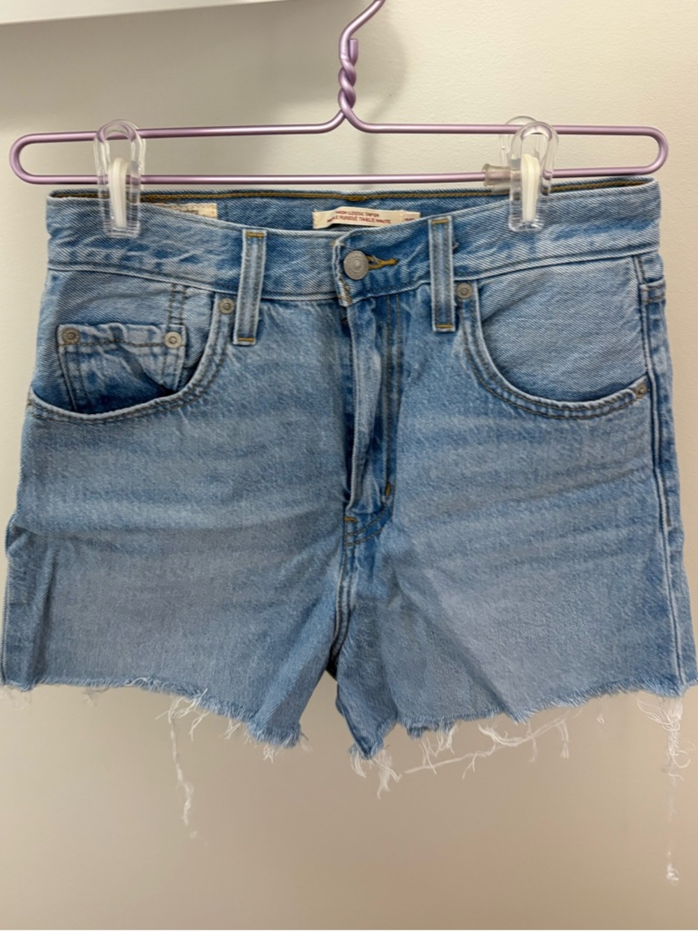Levi's Light Blue Denim Cutoff Shorts
